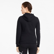 Puma Freizeit Kapuzenpullover Essentials Logo - Baumwolle - schwarz Damen